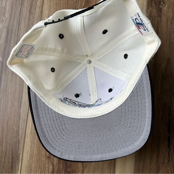 Vintage 90s Logo Athletic Tampa Bay Devil Rays Snapback Hat MLB NWT NEW Cap Wool - Picture 10 of 10